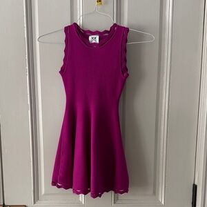 Milly Magenta Sleeveless Kids Dress